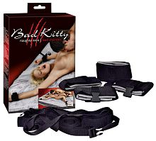 Фиксация для рук с привязью на кровать Bad Kitty Bettfesselset 5279550000