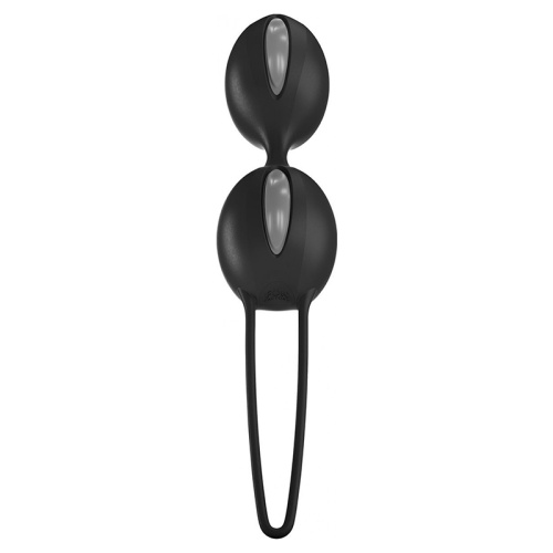 Шарики вагинальные "SmartBalls Duo", черные c серым
