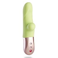 Вибратор вагинально-клиторальный "Pearly", зеленый  