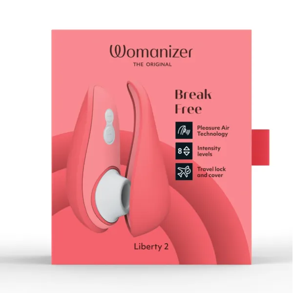 Бесконтактный клиторальный стимулятор Womanizer Liberty 2 розовый WZ112SG4