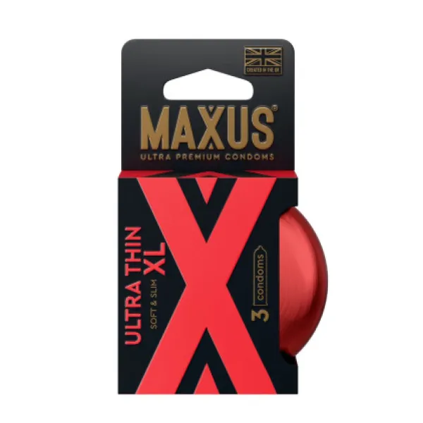 Презервативы MAXUS Ultra thin XL ультратонкие, увеличенные, 3 шт.