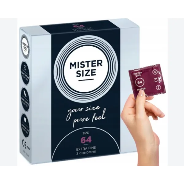 Презервативы MISTER SIZE 64,  3 шт