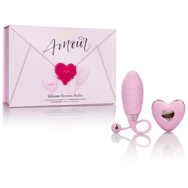 Вибромассажер «Amour Silicone Remote Bullet»