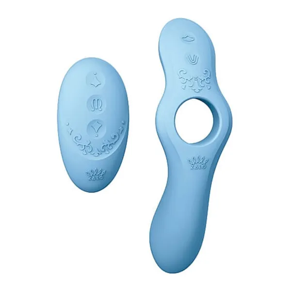 Вибромассажер Jessica Couples Massager Royal с пультом голубой F02113