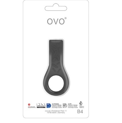 Эрекционное кольцо серое B4-3 OVO Эрекционное кольцо серое B4-3 OVO