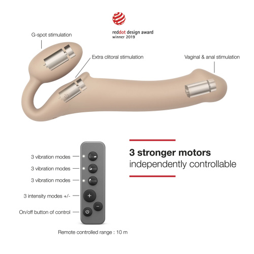 Страпон Strap-On-Me Semi-Realistic гнущийся M фото 6