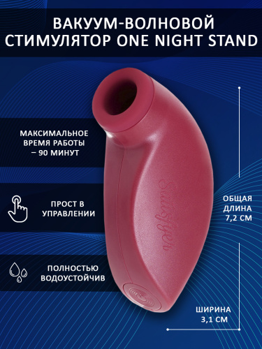 Satisfyer One Night Stand, бордовый фото 3