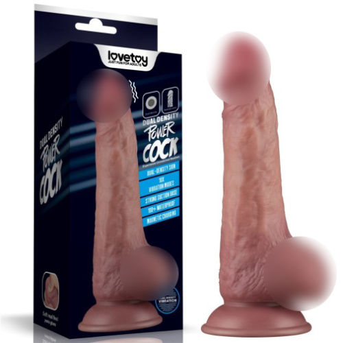Реалистичный вибратор  Dual-density Power Cock 8.5 фото 3