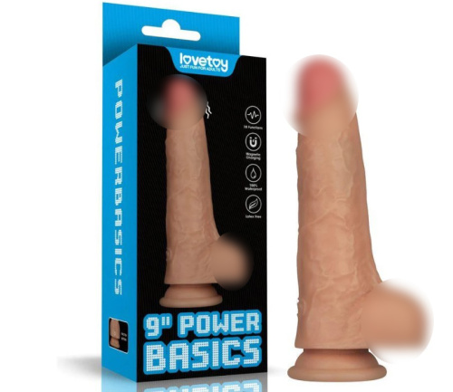 Реалистичный  фаллоимитатор с вибрацией Power Cock 9