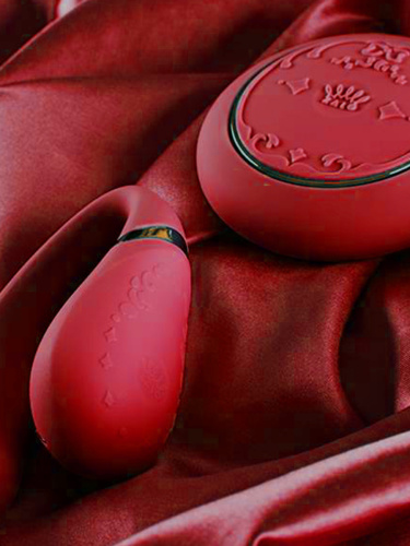 Вибратор для пар, "Fanfan set", красный, Zalo фото 6