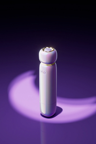 Стильный  вакуумно-мембранной посасывающей стимулятор  LIA,белый фото 5