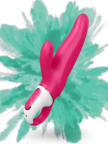 Satisfyer Вибратор из силикона Mr. Rabbit с клиторальным отростком 22.1 см, розовый фото 7