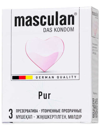 Презервативы Masculan Pur №3 (утонченные прозрачные)