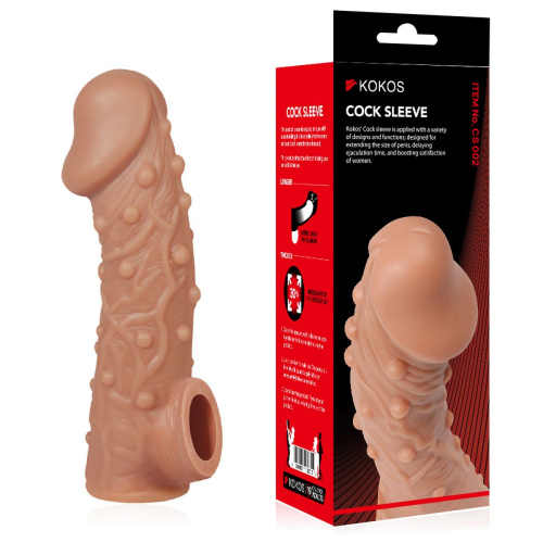 Насадка на фаллос с бугорками COCK SLEEVE CS.002-L 