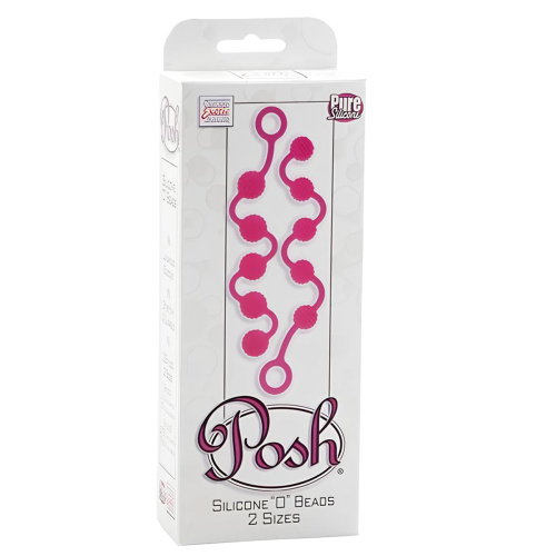 Набор анальных цепочек розовый "Posh Silicone “O” Beads" фото 3