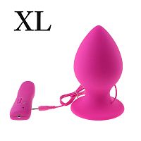 Анальная втулка, розовая Mega Anal Plug 7 Mode Vibe