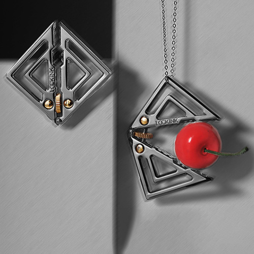 Дизайнерские зажимы на соски с подвеской LOCKINK  012-B-ZH фото 12