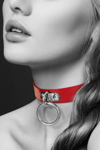 Чокер "Кольцо", красный COLLIER FETISH ROUGE фото 2