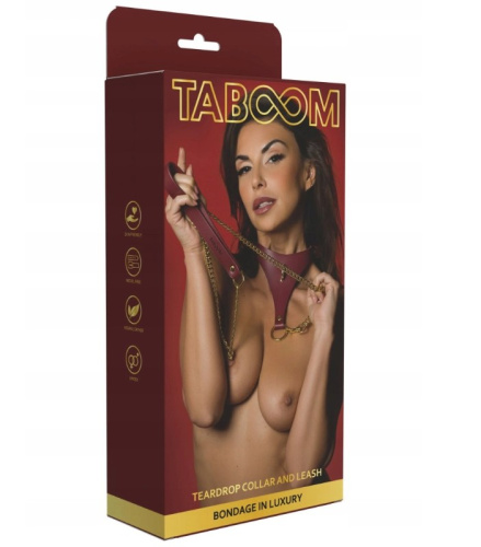 Стильный  комплект из ошейника и поводка TABOOM Teardrop Collar & Leash фото 3