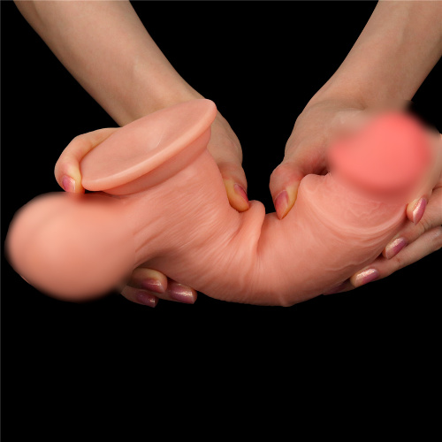 Фалоимитатор реалистик Sliding Skin Dual Layer Dong - Whole Testicle 7,8 317005 LV фото 8