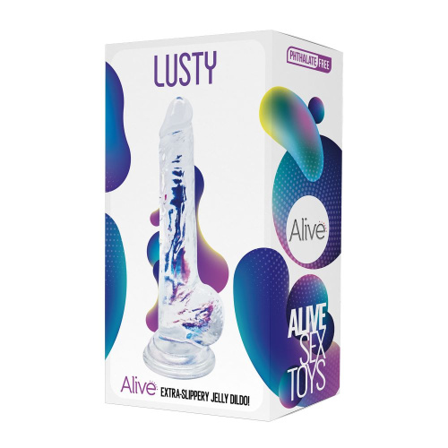 20710 / Фаллоимитатор на присоске Lusty Jelly Dildo прозрачный