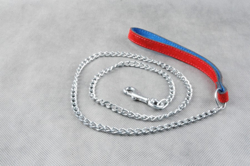 Поводок цепной красно-синий E400-1C