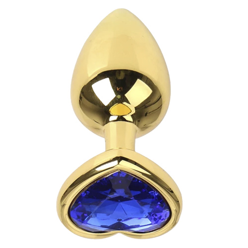Анальная пробка с синим кристаллом RO-GH07 LV  фото 2