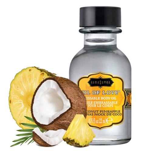 Согревающее масло для эрогенных зон «Oil of Love coconut pineapple» фото 2