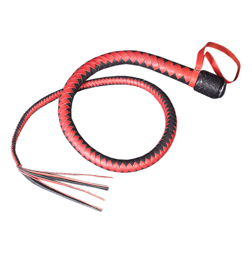 Кнут короткий "Ответный выпад", черно-красный, длина 1100мм 