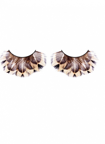 Ресницы бежево-коричневые перья (BACI)