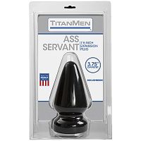 Анальная пробка черная без вибрации Titanmen Tools - Butt Plug - 