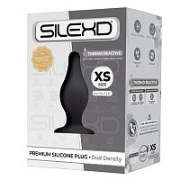Черная анальная втулка Silexd Plug Model 2 Xs