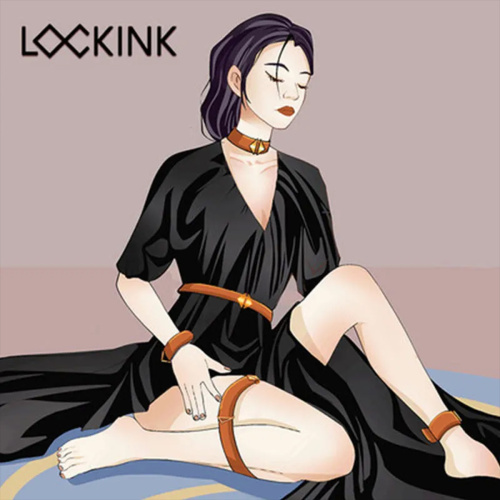 Дизайнерский БДСМ комплект LOCKINK 007-B-ZH фото 5
