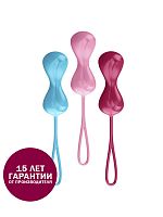 Набор вагинальных шариков "Satisfyer Balls C02 Double", ассорти цветов