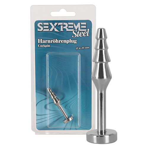 Уретральный плаг елочка Sextrene Steel Cockpin 4-10 мм