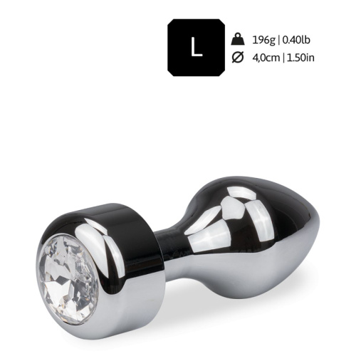 Серебряная втулка с прозрачным кристаллом Color Aluminium 004 L RO LV  фото 7