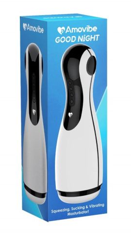 Мастурбатор инновационный Amovibe Good Night с имитацией орального секса белый