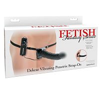 Cтрапон Deluxe Vibrating Penetrix Strap-On с универсальным плагом и вибрацией