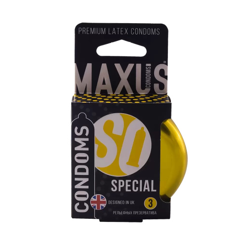 Презервативы точечно-ребристые Maxus №3 Special жк фото 3