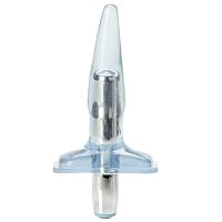 Анальная пробка "High Intensity Vibro Tease", с вибрацией, голубая