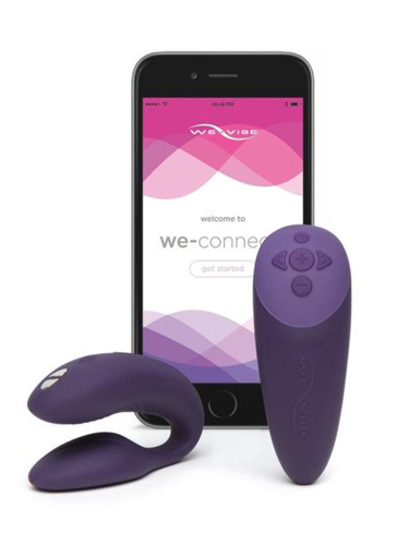 We-Vibe Вибратор для пар из силикона Chorus с пультом ДУ, purple фото 12