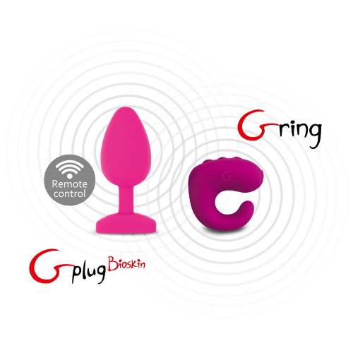 Нежная анальная пробка с вибрацией "Gplug Bioskin" фото 8