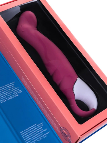 Satisfyer Вибратор силиконовый Petting Hippo с загнутым кончиком 22.9 см, розовый фото 8