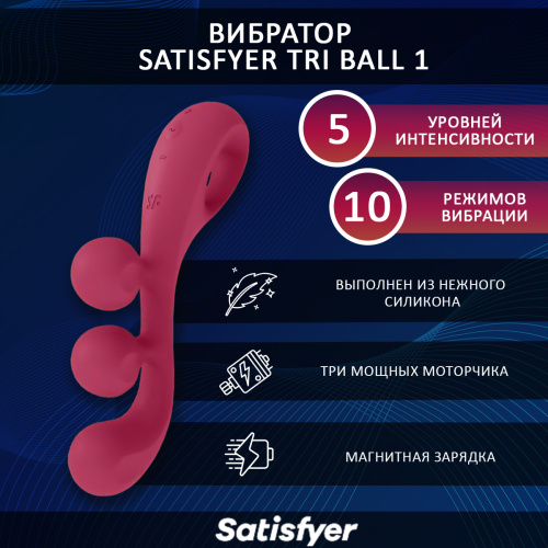 Многофункциональный вибратор SATISFYER Tri Ball 1 8263 фото 2