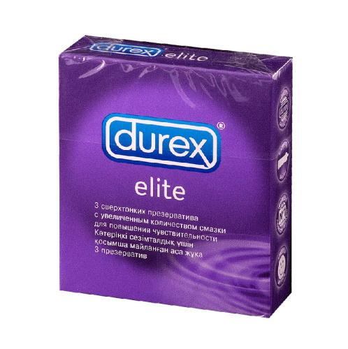 Дюрекс-3 Elite сверхтонкие презервативы