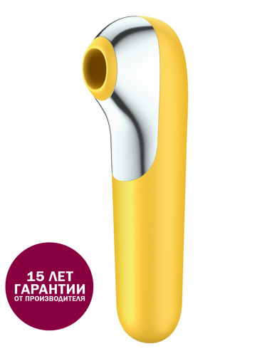 Satisfyer Стимулятор клитора вакуум-волновой Dual Love J2018-99, желтый