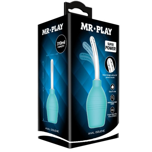 Mr Play - анальный душ (бирюзовый) QX-003-MR фото 3