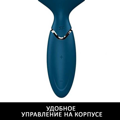 Вибромассажёр мини Mini Wand-er синий фото 7