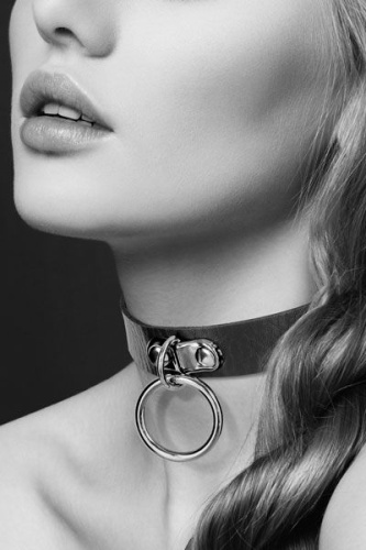 Чокер "Кольцо", черный COLLIER FETISH NOIR фото 2