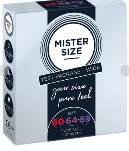 MISTER SIZE 3 размера 60-64-69 презервативы, 3 шт. фото 2